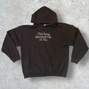 Lonely Ghost Different Ways to Say I Love You Hoodie Sz Large Brown Pullover